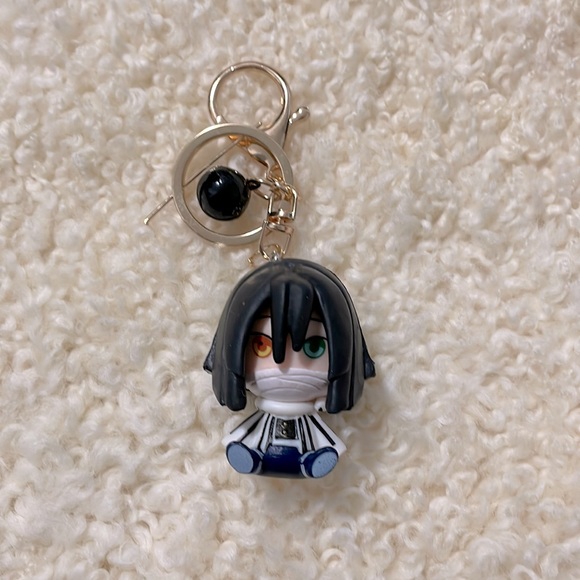 Demon slayer chibi keychain with bell // Obanai Iguro - Picture 1 of 2